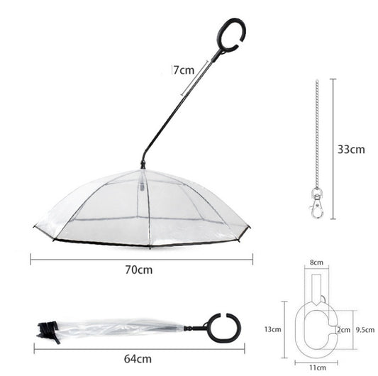 Pet Supplies Adjustable Pet C Type Umbrella