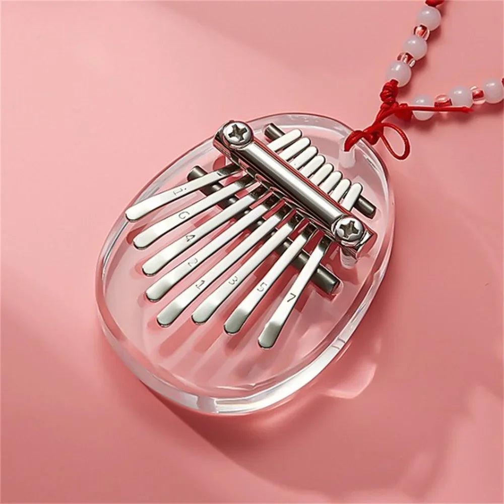 8 Key Mini Kalimba Exquisite Finger Thumb Piano Marimba Musical Good Accessory Pendant Gift Finger Keyboard Musical Instrument