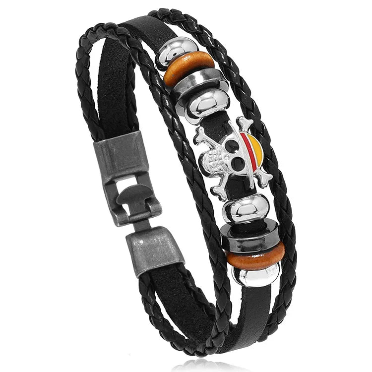 One Piece Bracelet Anime Accessories One Piece Merch One Piece Luffy Cute Wristand  Toys Bracelet Birthday Gifts