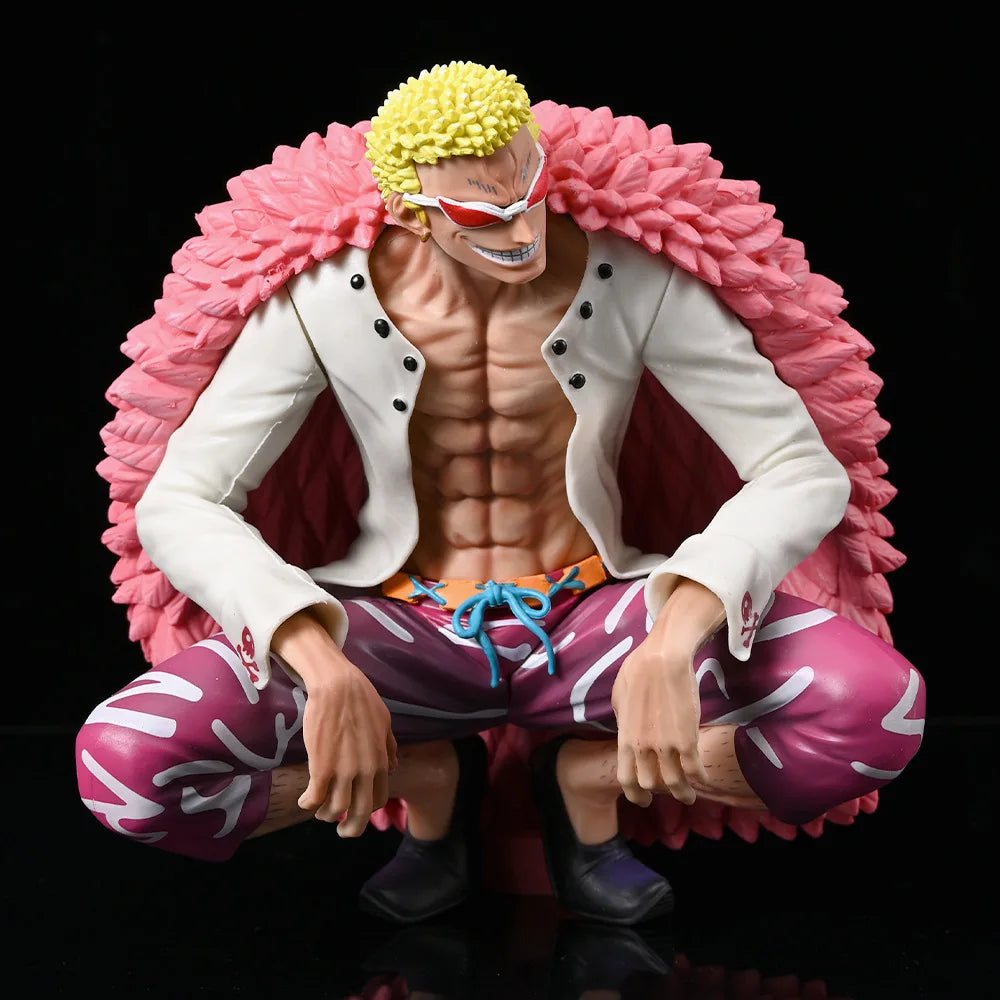 Anime One Piece Figure Donquixote Doflamingo Action Figure One Piece Shichibukai Hen 16cm PVC Collection Model Doll Gifts Toys