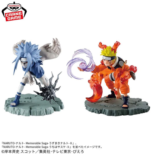 Uchiha Sasuke 2 BANDAI Banpresto In Stock Original Naruto Memorable Saga Uzumaki  Figure Model Anime Genuine Boxed Toy