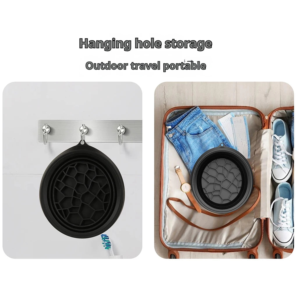 ABS Foldable Ice Bath Bowl For Face Cooling Ergonomic For Convenient Large Foldable Silicone Bowl