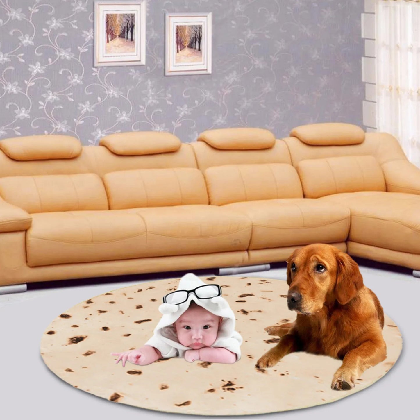 Realistic Fun Food Taco Burrito Tortilla Blanket Soft Warm Flannel Throw Blankets Bed Sheet Shawl Novelty Gift for Adult Child
