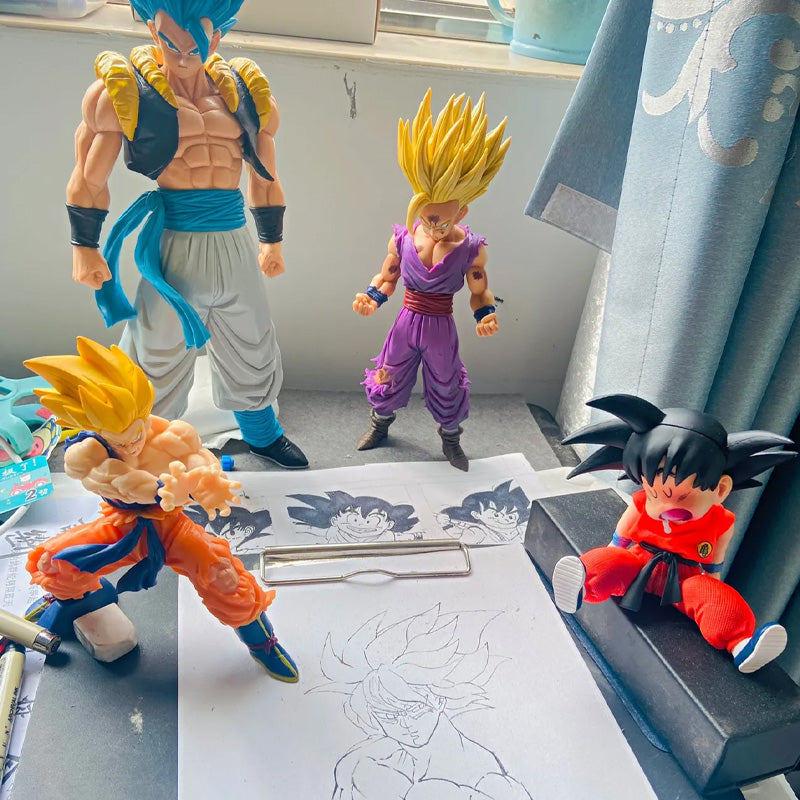 Dragon Ball Sleeping Goku Handmade Model Decoration Dragon Ball Z Anime Figure Goku Boy Doll Toy Decoration Birthday Gift