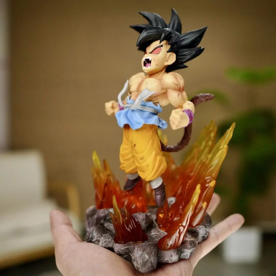 Anime Dragon Ball Son Goku Figure Red Eye Model Doll Dragon Ball Toy Action Figure PVC Sitting Position Earth Dragon Ball