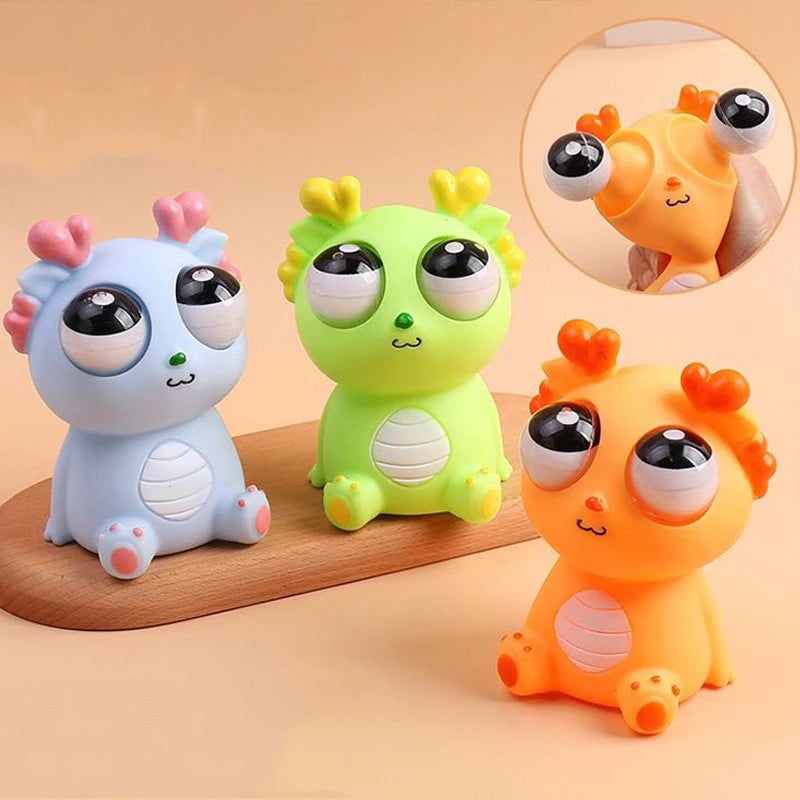 Creative  Pop Up Sensory Toy Explosive Eye Dragon Dinosaur Decompression Toy Squeezing Joy Squeezing Staring Eye Funny toy