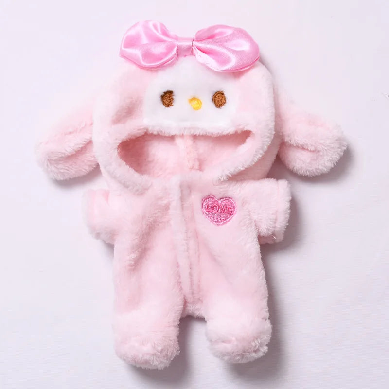 Mini Labubu  Doll Fashion Outfit with Hat & Shoes for Labubu II Cultivate Sitting Party