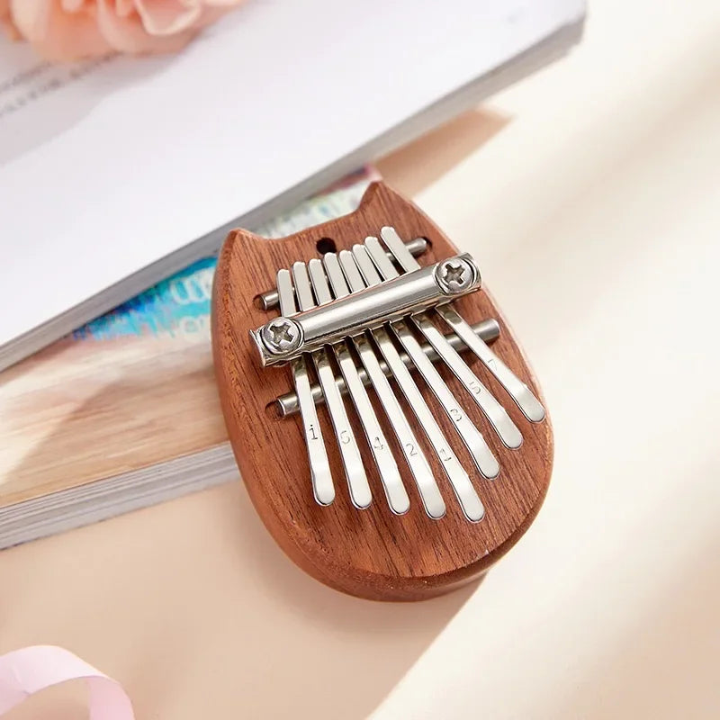8 Key Mini Kalimba Exquisite Finger Thumb Piano Marimba Musical Good Accessory Pendant Gift Finger Keyboard Musical Instrument
