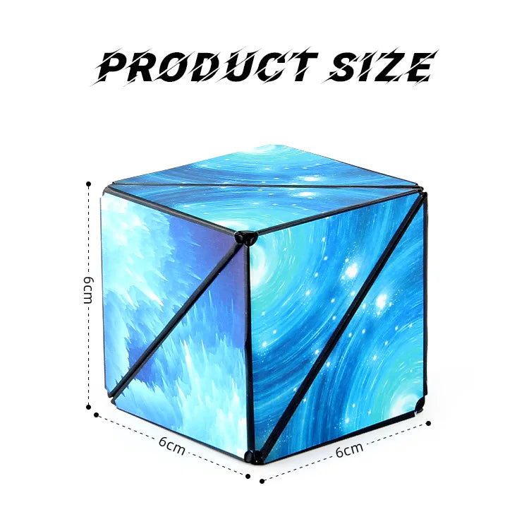 Variety Geometric Changeable Magnetic Magic Cube Anti Stress 3D Hand Flip Puzzle Cube Kids Stress Reliever Fidget Toy