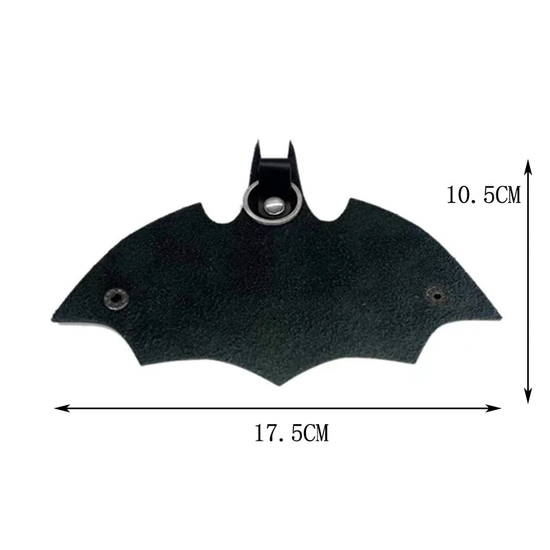 Superhero Bruce Wayne Leather Key Chain Car Keys Bat Pendant Key