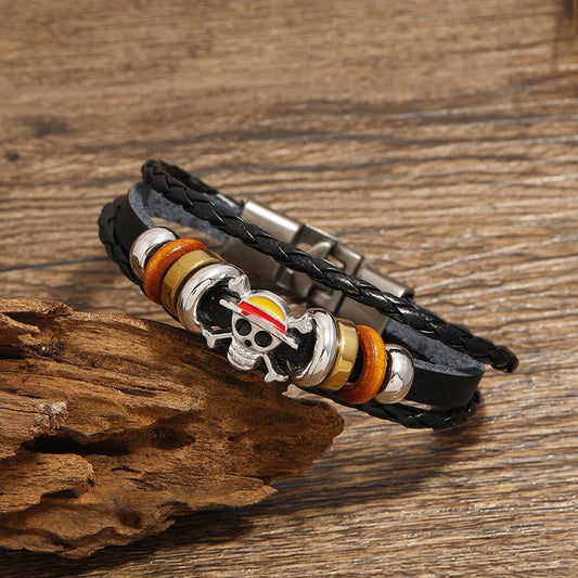 One Piece Bracelet Anime Accessories One Piece Merch One Piece Luffy Cute Wristand  Toys Bracelet Birthday Gifts