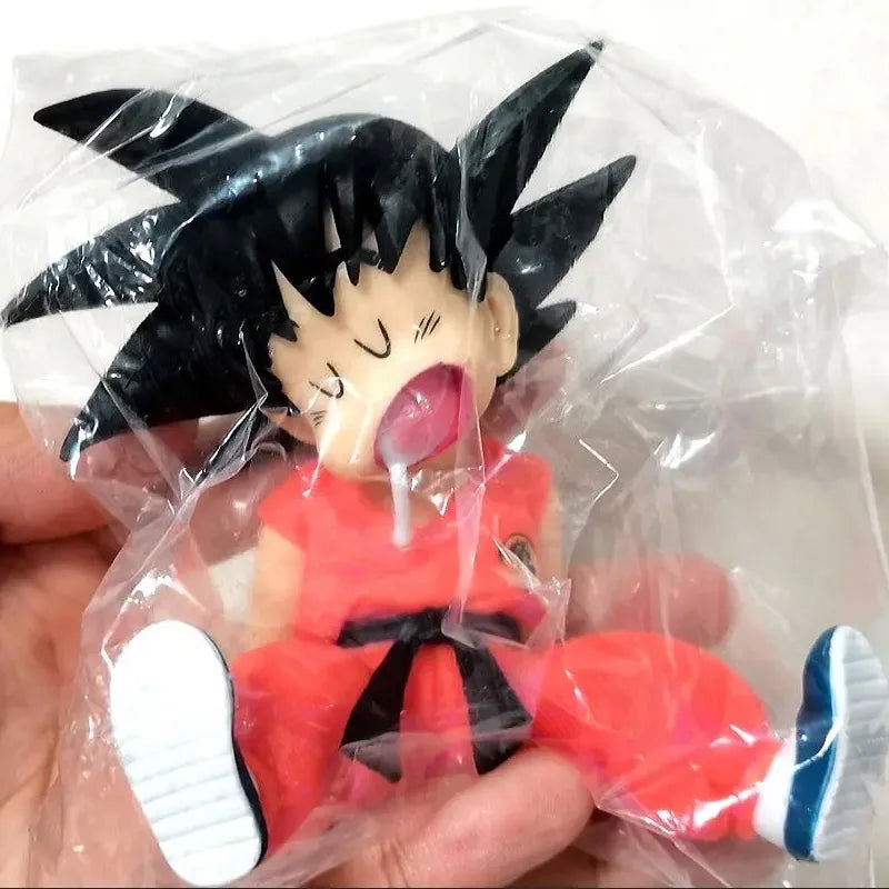Dragon Ball Sleeping Goku Handmade Model Decoration Dragon Ball Z Anime Figure Goku Boy Doll Toy Decoration Birthday Gift