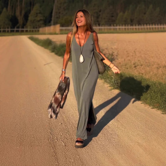 V-neck Strap Dress