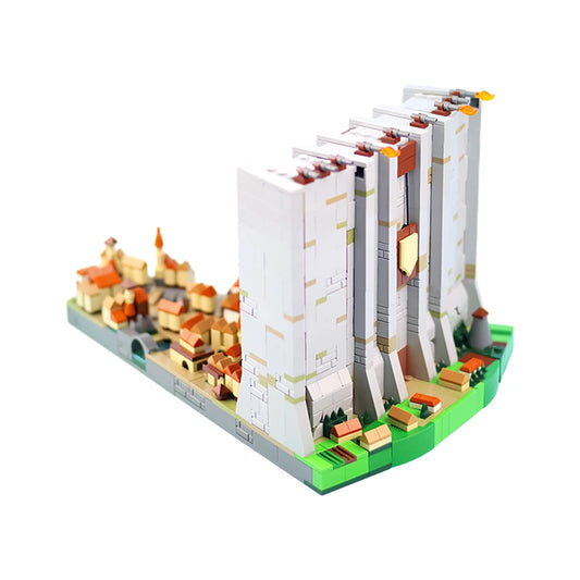 Gobricks MOC The Wall Attack on Titan Bricks Model Anime Action Movie  Attack on Titan Building Blocks Educational Toys Gift