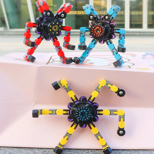 Deformed Fidget Spinner Chain Toys Antistress Hand Spinner Vent Toys Adult Stress Relief Fidget Sensory Gyro Gift