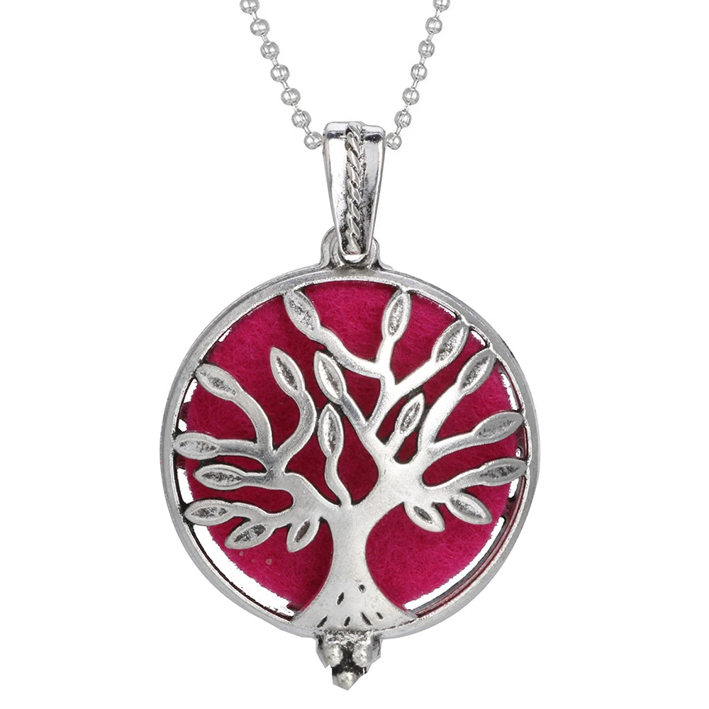 New Aromatherapy Diffuser Necklace Vintage Flower Butterfly Open Locket Aroma Pendant Perfume Essential Oil Diffuser Necklace