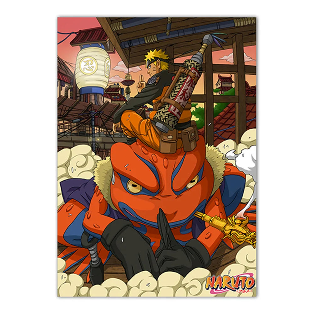 Naruto Poster Japanese Anime Naruto Sasuke HD Decorative Painting Frameless Canvas Painting Home Wall Decoration