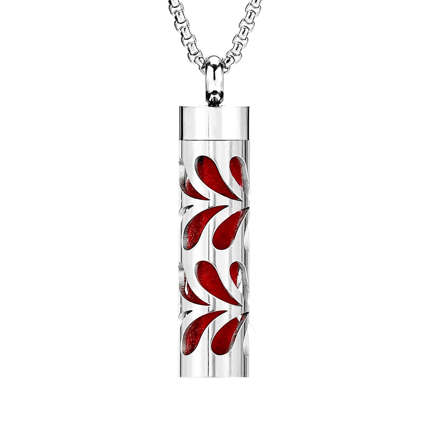 Essential Oil Necklace Aromatherapy Pendant Necklace 316L Stainless Steel Diffuser Necklace, Essential Oil Jewelry Gift