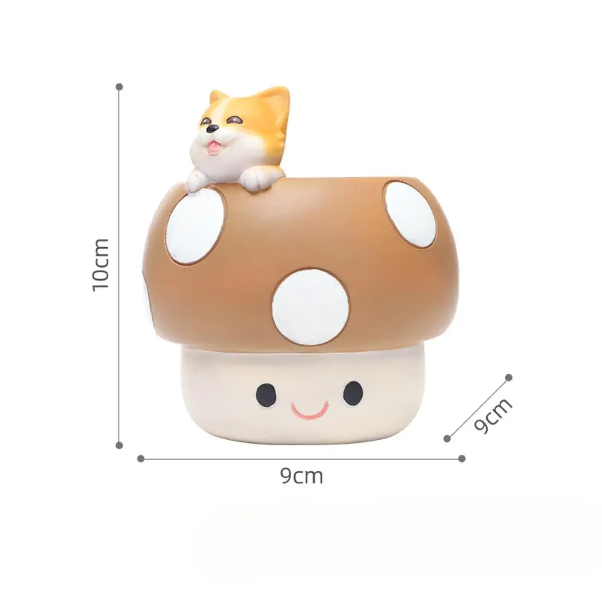 Cartoon Mushroom Flower Pot Flower Vase Bud Vase Plant Pot with Drainage Holes for Outdoor Table Centerpiece Home Office Decor