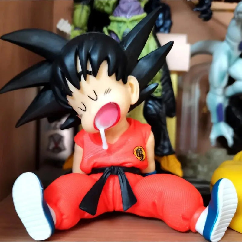 Dragon Ball Sleeping Goku Handmade Model Decoration Dragon Ball Z Anime Figure Goku Boy Doll Toy Decoration Birthday Gift
