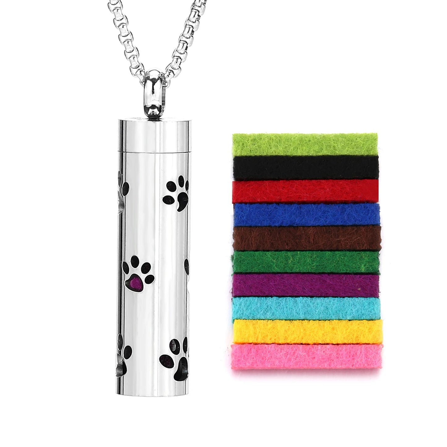 Essential Oil Necklace Aromatherapy Pendant Necklace 316L Stainless Steel Diffuser Necklace, Essential Oil Jewelry Gift
