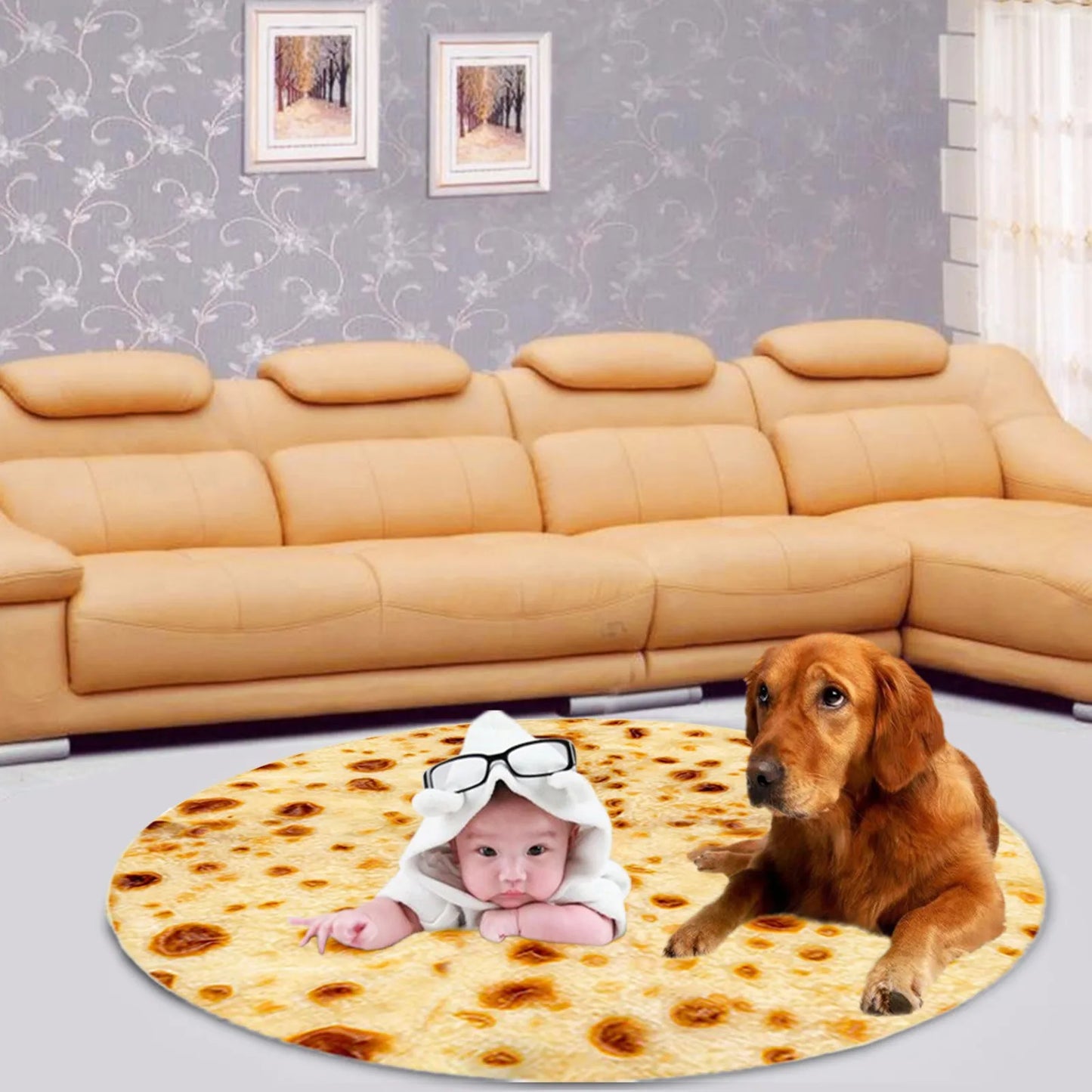 Realistic Fun Food Taco Burrito Tortilla Blanket Soft Warm Flannel Throw Blankets Bed Sheet Shawl Novelty Gift for Adult Child