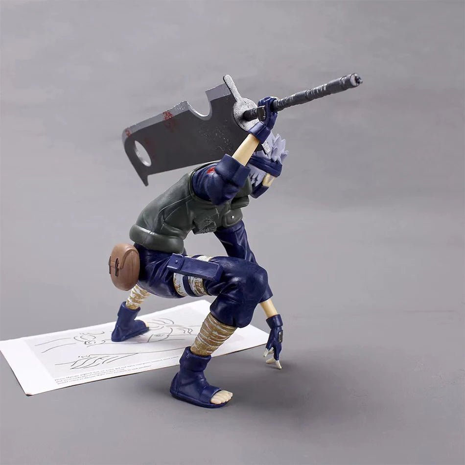 Anime Naruto Hatake Kakashi Figures NARUTO Accessories Action Figure Model Doll Cartoon Kids Children Toys Cool Birthday Gifts