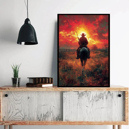Classic Retro Game Cowboy Character Red Dead Redemption 2 Canvas Painting Poster Print Wall Art Living Room Home Decoration