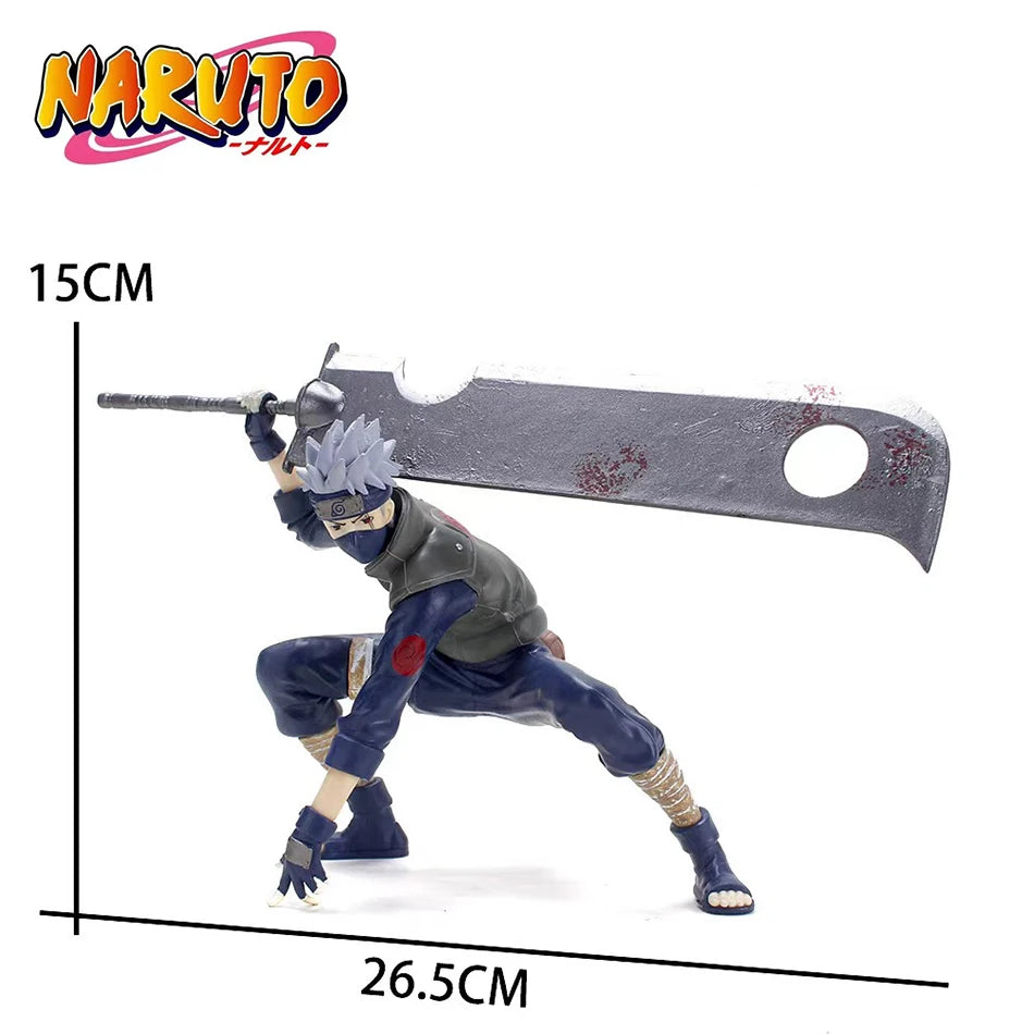 Anime Naruto Hatake Kakashi Figures NARUTO Accessories Action Figure Model Doll Cartoon Kids Children Toys Cool Birthday Gifts