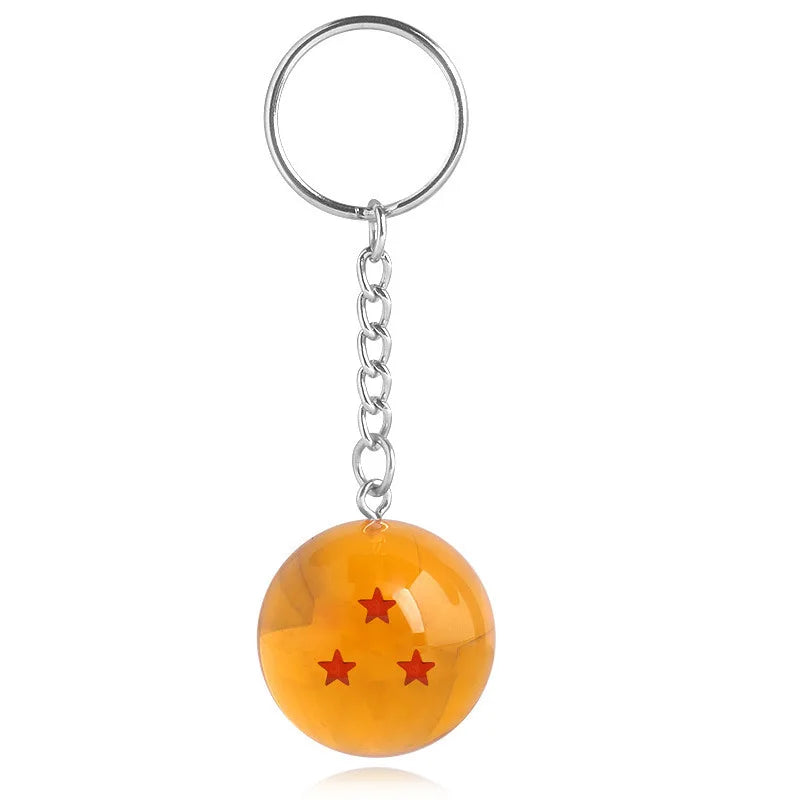 Dragon Ball Keychain 1-7 Dragon Ball Orange Small Pendant Creative Crystal Pendant Dragon Ball Figures Gift Small Gift