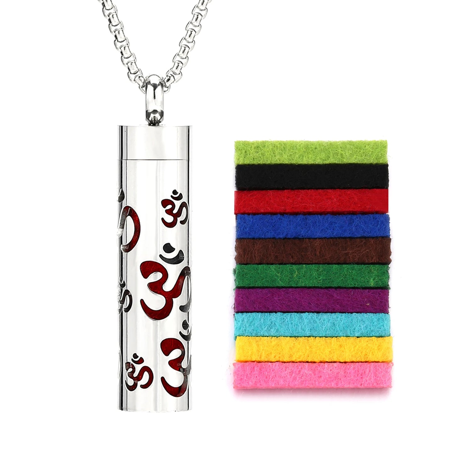 Essential Oil Necklace Aromatherapy Pendant Necklace 316L Stainless Steel Diffuser Necklace, Essential Oil Jewelry Gift