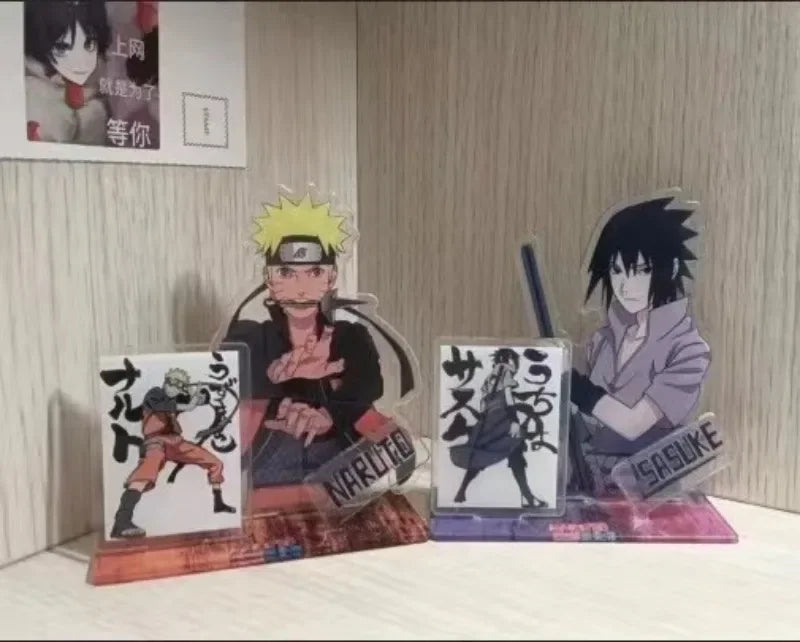 Naruto Acrylic Standing Plates Naruto Sasuke Kakashi Anime Peripheral Desktop Ornaments DIY Decoration Collectible Gift