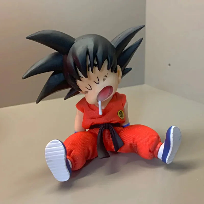 Dragon Ball Sleeping Goku Handmade Model Decoration Dragon Ball Z Anime Figure Goku Boy Doll Toy Decoration Birthday Gift