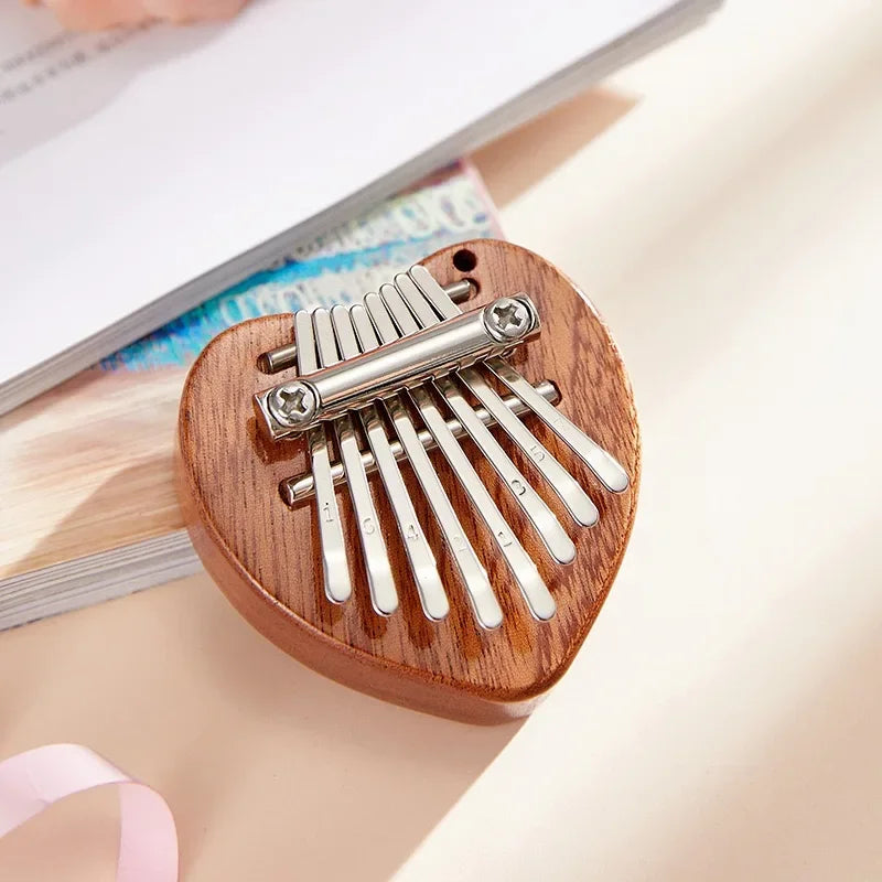 8 Key Mini Kalimba Exquisite Finger Thumb Piano Marimba Musical Good Accessory Pendant Gift Finger Keyboard Musical Instrument