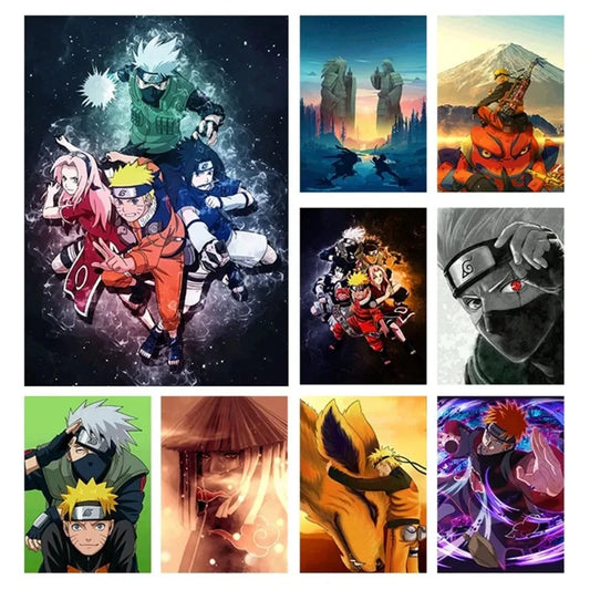 Naruto Poster Japanese Anime Naruto Sasuke HD Decorative Painting Frameless Canvas Painting Home Wall Decoration