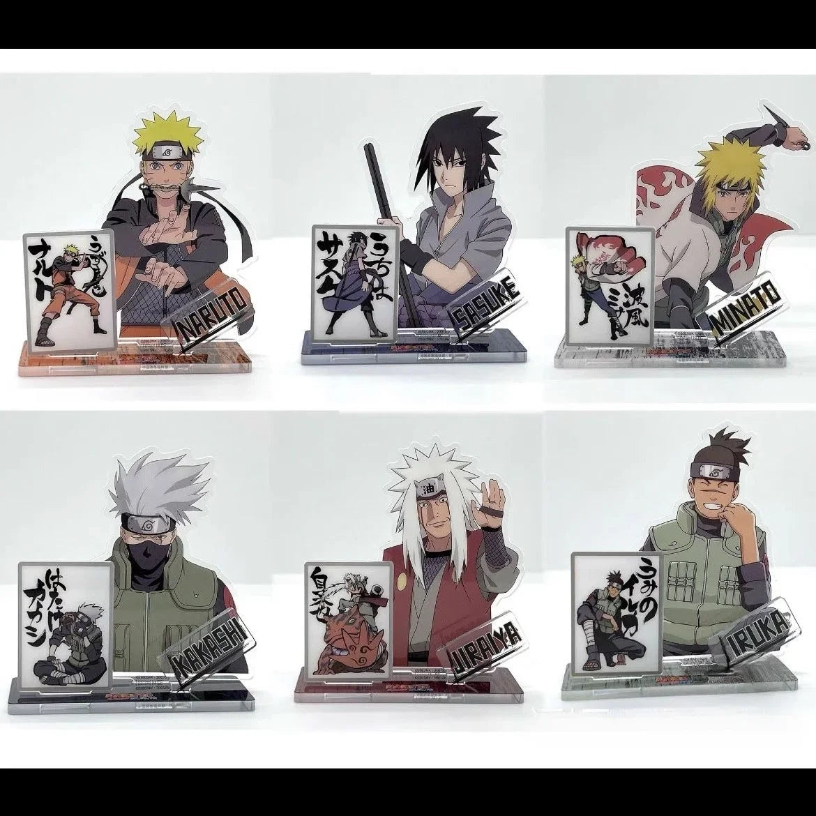 Naruto Acrylic Standing Plates Naruto Sasuke Kakashi Anime Peripheral Desktop Ornaments DIY Decoration Collectible Gift