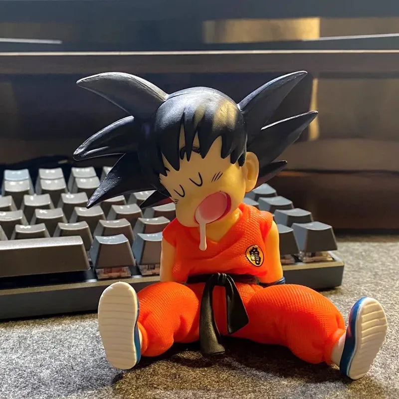 Dragon Ball Sleeping Goku Handmade Model Decoration Dragon Ball Z Anime Figure Goku Boy Doll Toy Decoration Birthday Gift