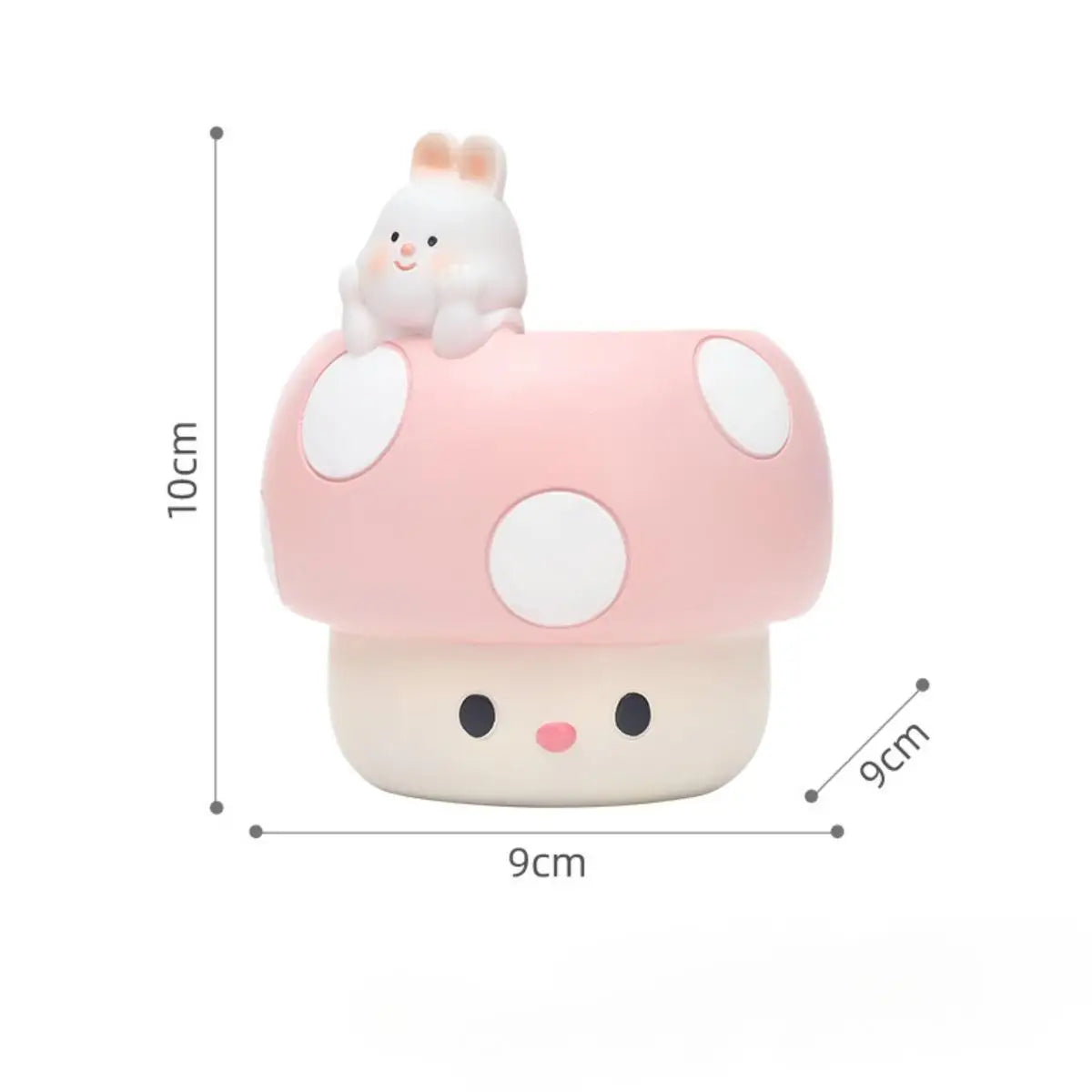 Cartoon Mushroom Flower Pot Flower Vase Bud Vase Plant Pot with Drainage Holes for Outdoor Table Centerpiece Home Office Decor