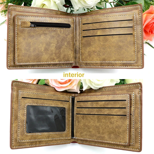 Anime Scout Regiment Khaki Short Attack Wallet Folding Purse Titan