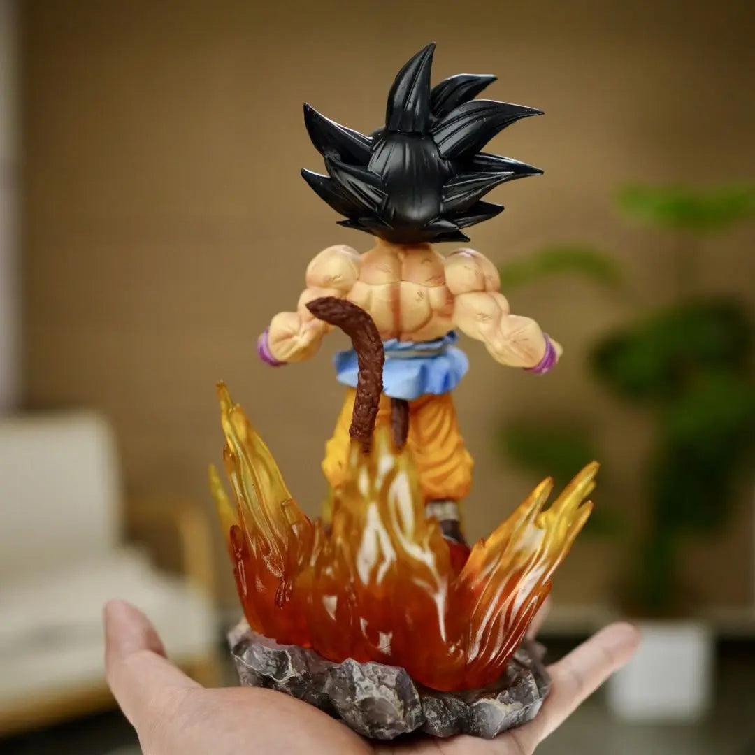 Anime Dragon Ball Son Goku Figure Red Eye Model Doll Dragon Ball Toy Action Figure PVC Sitting Position Earth Dragon Ball