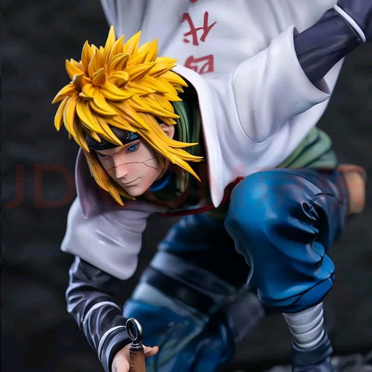 New NARUTO Anime Figure Namikaze Minato Peripherals Model Replaceable Header Statue Desktop Ornaments Birthday Gifts Toys