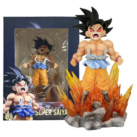 Anime Dragon Ball Son Goku Figure Red Eye Model Doll Dragon Ball Toy Action Figure PVC Sitting Position Earth Dragon Ball